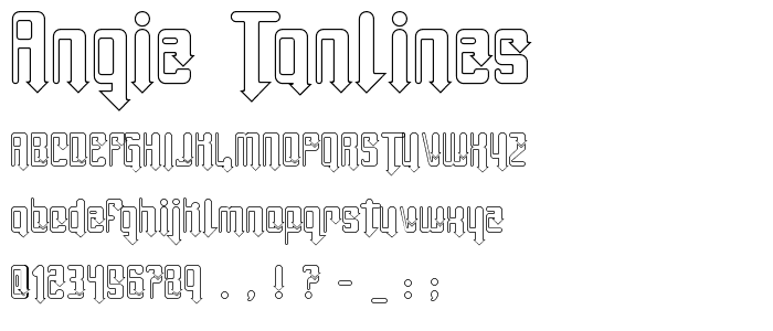 Angie TanLines font